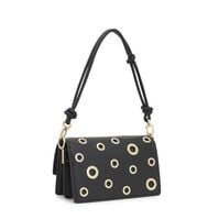 Bandolera Audree Eyelets Negra   Bandolera Audree Eyelets Negra   1